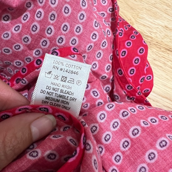 RHODE‎ Rosie Puff Sleeve Wrap Dress Puffed Sleeve Tie Waistline Tribal Print - Picture 11 of 11